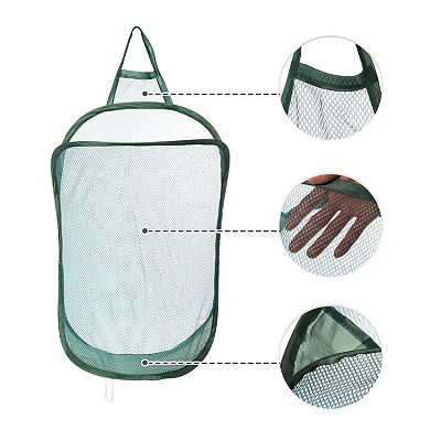 1 Pcs 48l Wall-mounted Folding Laundry Basket Hamper Basket For Bathroom 15.75"x7.87"x23.62"