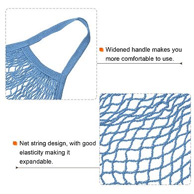 Cotton Mesh Bag, 15x13.8" Reusable Mesh Net String Grocery Bags Organizer