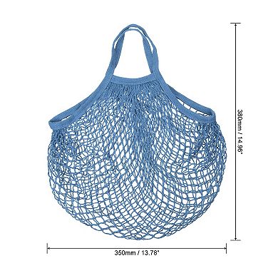 Cotton Mesh Bag, 15x13.8" Reusable Mesh Net String Grocery Bags Organizer