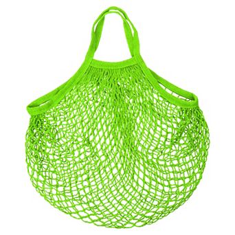 Cotton Mesh Bag, 15x13.8" Reusable Mesh Net String Grocery Bags Organizer