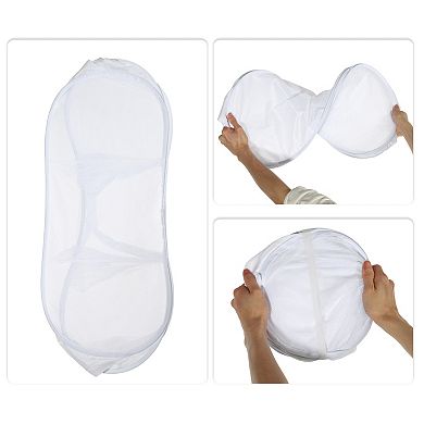 1 Pcs 100l Folding Laundry Basket Portable Hamper Basket For Bathroom