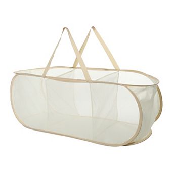 1 pc 100l Folding Laundry Basket Portable Hamper Basket For Bathroom