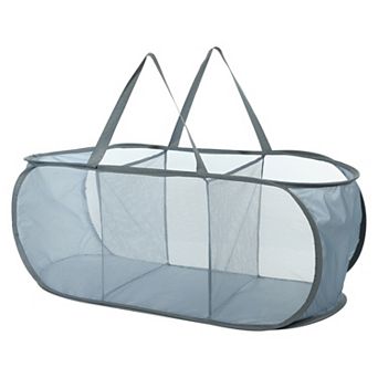 1 pc 100l Folding Laundry Basket Portable Hamper Basket For Bathroom