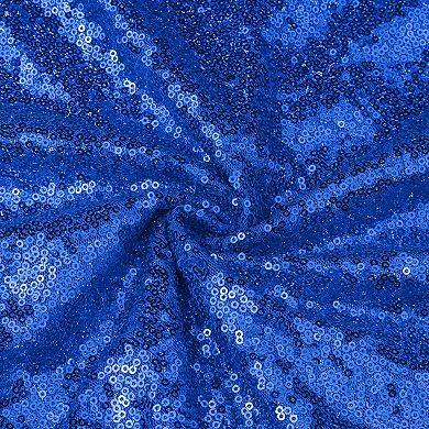 2 Pack Round Tablecloths, Polyester Sequin Table Covers For Dining Room Parties Or Dances 47"x47"