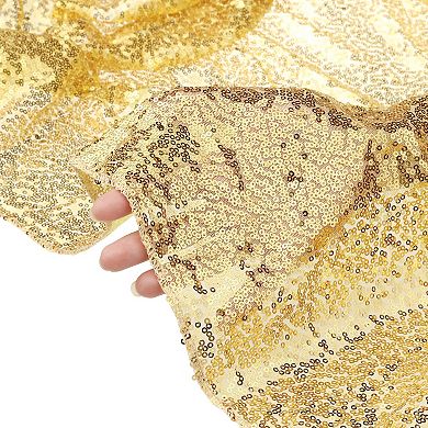 2 Pack Round Tablecloths, Polyester Sequin Table Covers For Dining Room Parties Or Dances 47"x47"