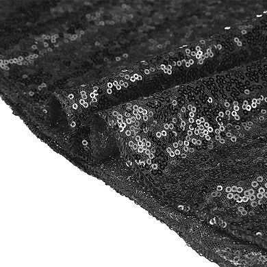 2 Pack Round Tablecloths, Polyester Sequin Table Covers For Dining Room Parties Or Dances 47"x47"