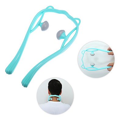 Handheld Neck Massager With Two Trigger Points For Neck Shoulder Muscle Pain Ease Pp Tpr Blue Gray