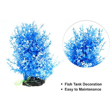 1 Pcs Aquarium Plants Tree Decorations Fish Tank Aquatic Plant Blue