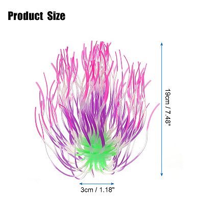 Aquarium Simulation Coral Fireworks Flower Fluorescent Glow Ornaments Fish Tank Decor