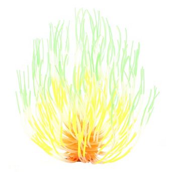 Aquarium Simulation Coral Fireworks Flower Fluorescent Glow Ornaments Fish Tank Decor