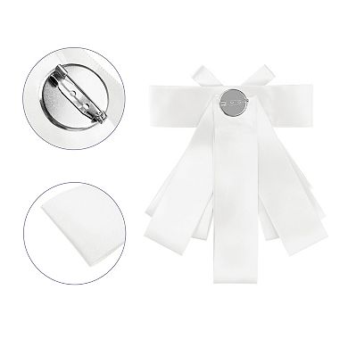 Women's Ribbon Brooch Bowknot Necktie Bow Brooches Pre-tied Bow Ties