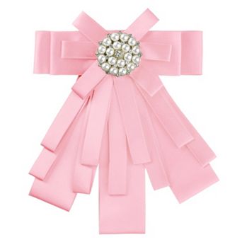 Women's Ribbon Brooch Bowknot Necktie Bow Brooches Pre-tied Bow Ties