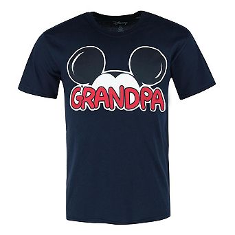 Jerry Leigh Men's Mickey Mouse Grandpa Family T-Shirt