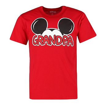 Jerry Leigh Men's Mickey Mouse Grandpa Family T-Shirt
