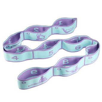 Yoga Stretching Band With 9 Loops Elastic Exercise Band Expandable Fitness Strap