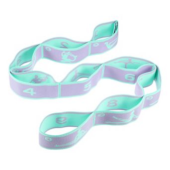 Yoga Stretching Band With 9 Loops Elastic Exercise Band Expandable Fitness Strap