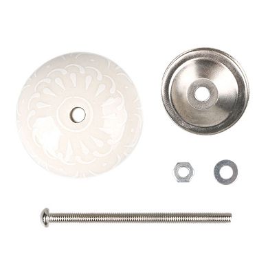 6pcs Household Hand Painted Ceramic Door Knobs Cabinet Drawer Pull Handles