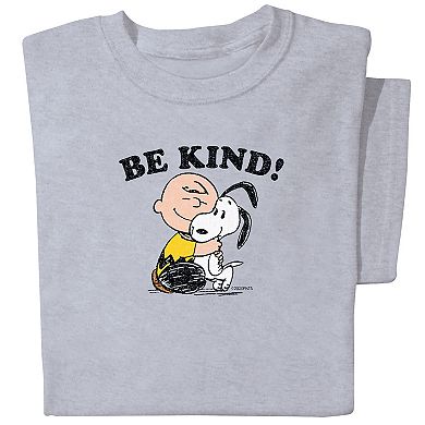 Collections Etc Peanuts Be Kind Charlie Brown Hugging Snoopy T-shirt,