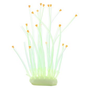 Aquarium Simulation Coral Sea Urchins Silicone Fluorescent Coral Glow Ornaments Fish Tank