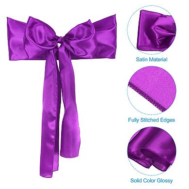 Chair Sashes Ties Chair Bows Ribbon Decorative Sashes 10pcs