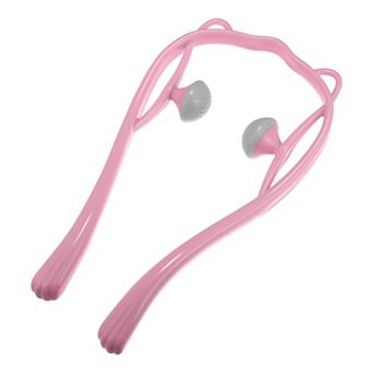 Handheld Neck Massager With Two Trigger Points For Neck Shoulder Muscle Pain Ease Pp Tpr Pink Gray
