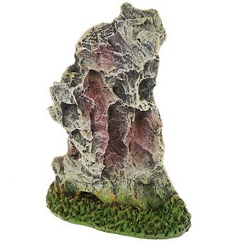 Aquarium Landscape Mountain Decoration Artificial Aquatic Terrariums Stone White Green 6.30" Height