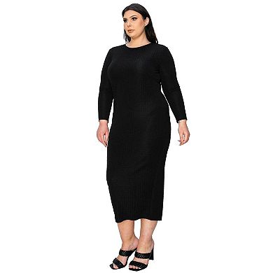 Plus Size Kylo Textured Bodycon Dress