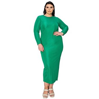 Plus Size Kylo Textured Bodycon Dress
