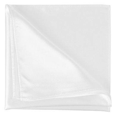 Pocket Squares For Men, Silk Shiny Solid Color Foldable Handkerchiefs