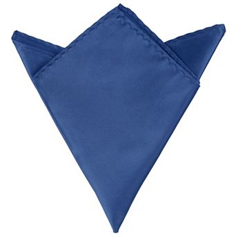 Pocket Squares For Men, Silk Shiny Solid Color Foldable Handkerchiefs