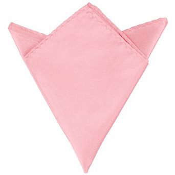 Pocket Squares for Men, Silk Shiny Solid Color Foldable Handkerchiefs