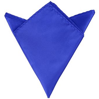 Pocket Squares for Men, Silk Shiny Solid Color Foldable Handkerchiefs