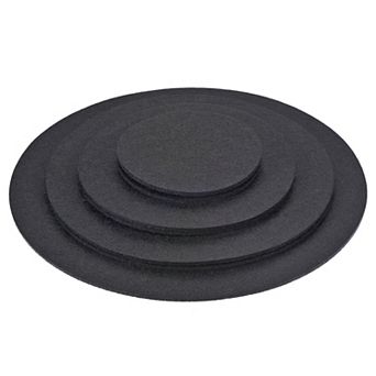 4" 6" 8" 10" Round Plant Coasters Felt Reversible Pad Mat, 8 in 1 Set