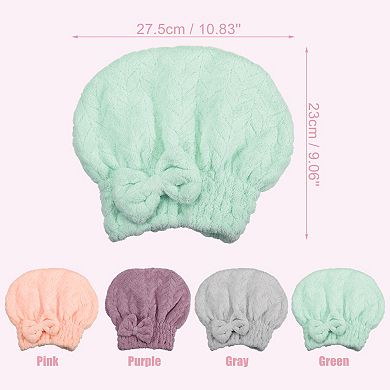 Hair Drying Soft Absorbent Towel Cap for After Bath or Shower