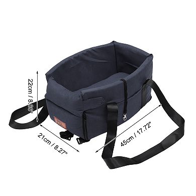 Dog Car Seat Adjustable Straps Portable For M Size S Sized Puppy Cat Seat Pets Blue