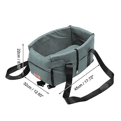 Dog Car Seat Adjustable Straps Portable For M Size S Sized Puppy Cat Seat Pets Blue