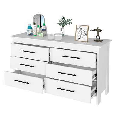 Luxor Six Drawer Double Dresser