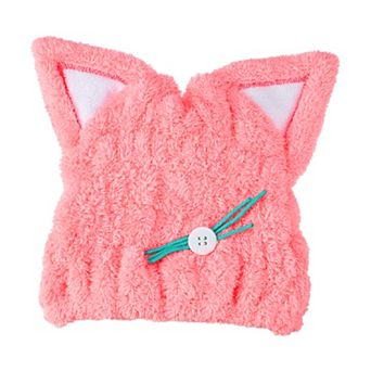 Cat Shape Cute Hair Drying Towel Dry Cap Towel Cap Quick Drying For Drying Hair