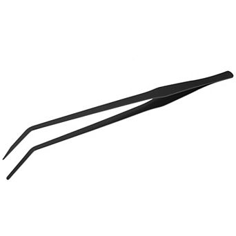 1 pc Aquarium Tweezers Stainless Steel Tweezers For Plants Pets Black