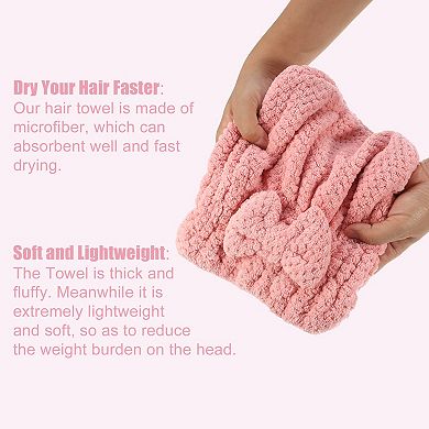 2 Pcs Hair Drying Towel Dry Cap Quick Drying For After Bath Drying Hair