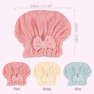 2 Pcs Hair Drying Towel Dry Cap Quick Drying For After Bath Drying Hair