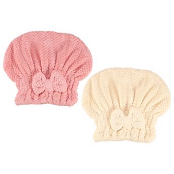 2 pc Hair Drying Towel Dry Cap Quick Drying For After Bath Drying Hair