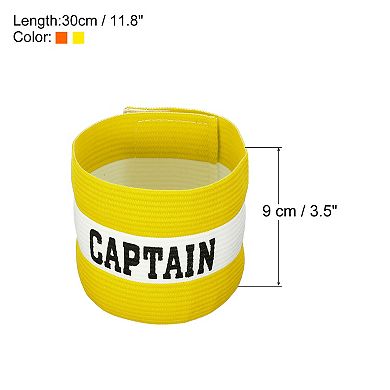 Captain's Armband, 2 Pack Elastic Arm Band For Soccer Team Training