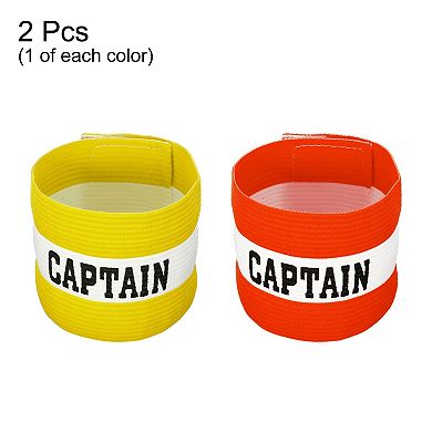 Captain's Armband, 2 Pack Elastic Arm Band For Soccer Team Training