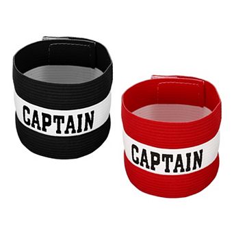 Captain's Armband, 2 Pack Elastic Arm Band For Soccer Team Training
