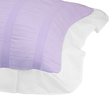 Polyester Pillow Shams With Ruffles Pleated, Envelope Closed 2pcs Chic Princess 20"x30"