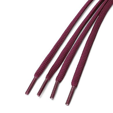 2 Pairs Athletic Unisex Oval Bootlaces Half Round Shoelaces For Sneakers 140cm/55.12"