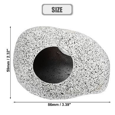 Fish Tank For Aquatic Pets To Breed Play Rest Aquarium Hideaway Rock Cave Ceramic