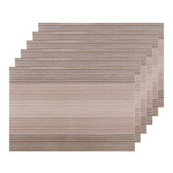 Placemats Set Of 6 Vinyl Place Mats For Dining Table