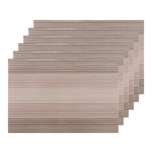 Placemats Set Of 6 Vinyl Place Mats For Dining Table